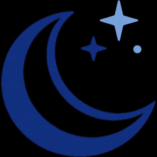 A crescent moon among stars