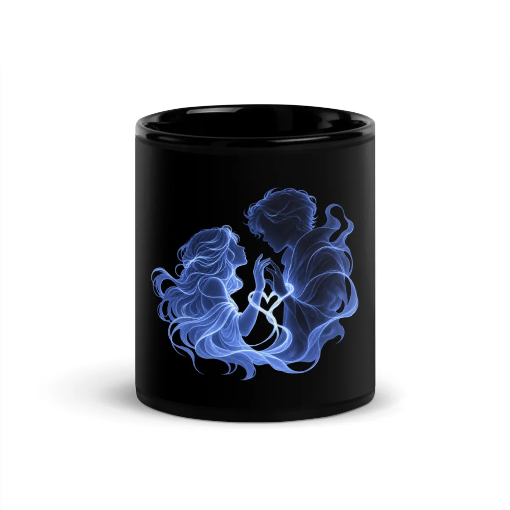 Dream Lovers - Black Glossy Mug, Black